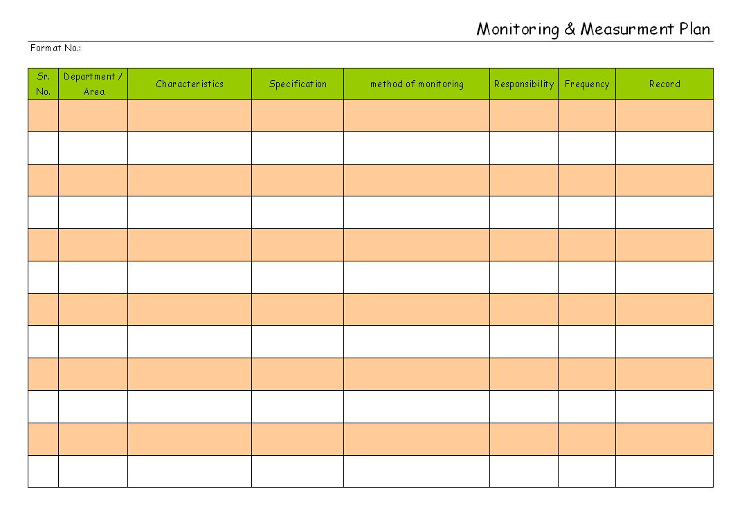 Measurement Plan Template