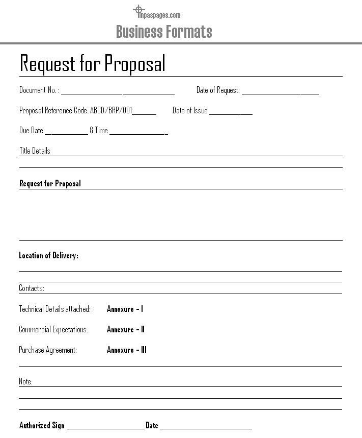Request For Proposal Template Word Document from www.inpaspages.com