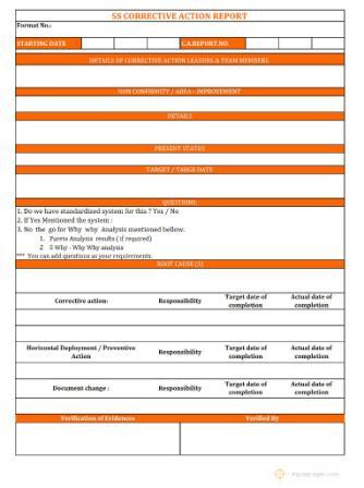Corrective Action Template Excel from www.inpaspages.com