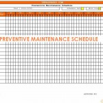 Preventive Maintenance Schedule template