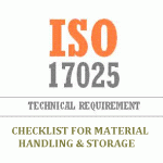 Handling, Storage & Disposal of Sample checklist as per ISO 17025
