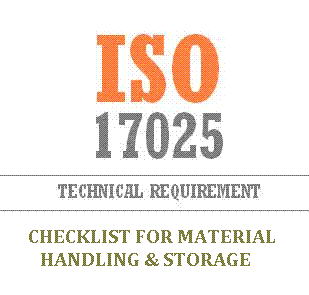 Handling, Storage & Disposal of Sample checklist as per ISO 17025