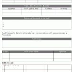 Internal Audit Notification Format
