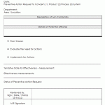 Preventive Action Request