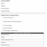 Supplier Appraisal Form Page 01