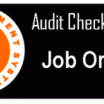 Job order Audit checklist form