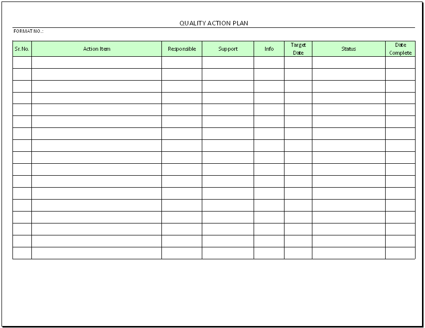 Simple Action Plan Template from www.inpaspages.com