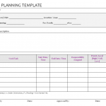 Task Planning Template