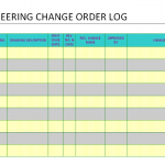 Engineering Change order log