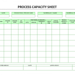 Process Capacity sheet