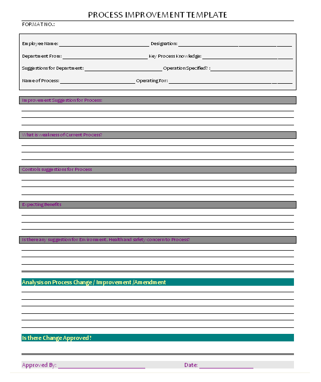 Process Improvement Template