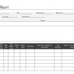 Daily shift report template