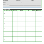 Production Planning Sheet