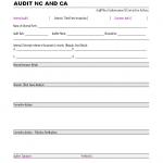 Audit Nonconformance and corrective action