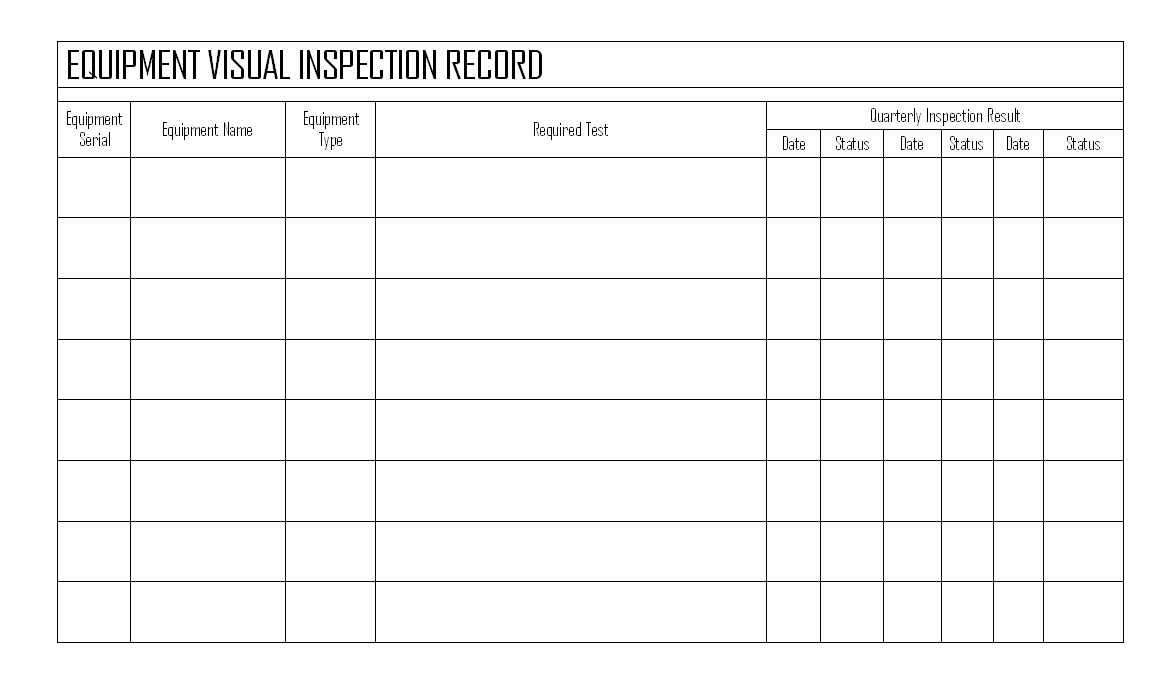 Inspection Equipment Home page