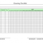Cleaning Checklist