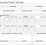 Customer acceptance testing