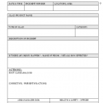 Glass Incident report