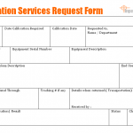 Calibration services request form