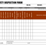 Daily safety inspection form