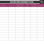 gauge replacement plan