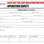 Lock out tag out registration form template