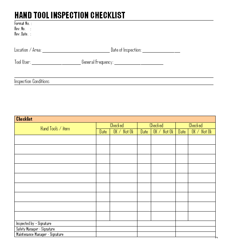 Vehicle Inspection Template Excel from www.inpaspages.com
