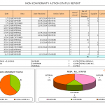 Nonconformity action status report