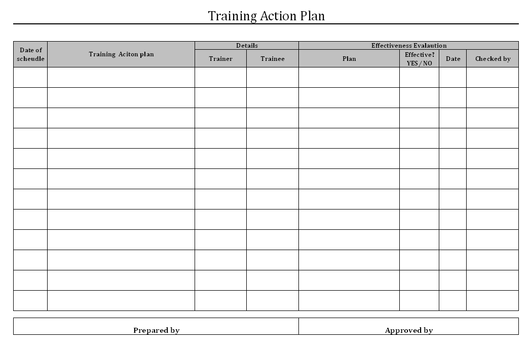 Employee Action Plan Template from www.inpaspages.com