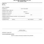 Measuring equipment record of laboratory