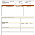 Job development forecast sheet