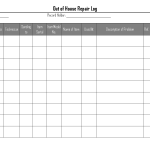 Out of house repair log
