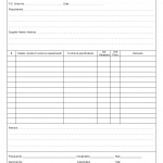 Purchase demand slip