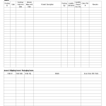 Packaging check sheet