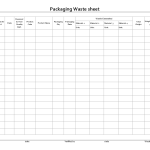 Packaging waste sheet