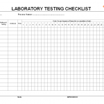 Laboratory testing checklist