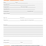 Sample submission form