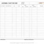 Assembly shift record