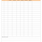 Cleaning sign off sheet after maintenance work