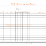 Work in-process inspection report