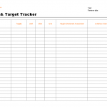 Objectives and target tracker