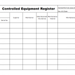 Controlled equipment register template