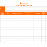 Deviation Tracking log