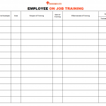 Employee On Job training template, Employee On Job training format, Employee On Job training example, Employee On Job training sample, Employee On Job training pdf, Employee On Job training ppt, Employee On Job training excel