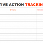 Preventive Action Tracking template
