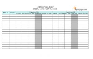 Material Movement Tracking Sheet – Kaizen for improvement
