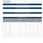 Employee history Card