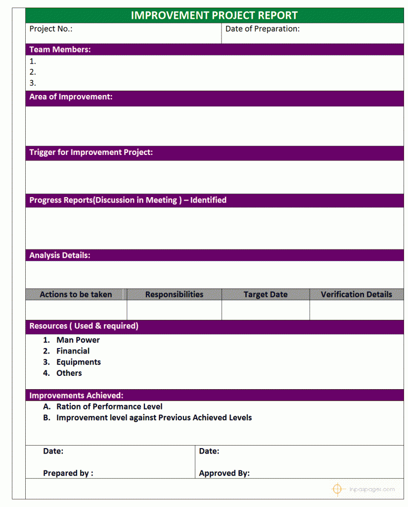 Improvement Project report