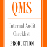 Internal Audit Checklist for Production