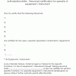 Authorization Letter format Sample